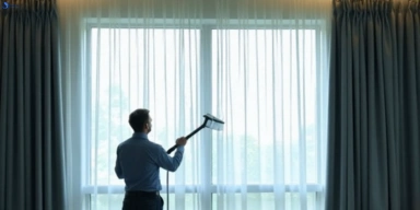 Commercial curtain steam cleaning service seabrook-vic hotels offices